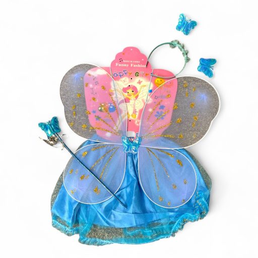 Tündérszárny és tüllszoknya szett, 3 színben, 40x40 cm.