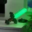 Minecraft falra szerelhető 3D kard hangulatvilágítás