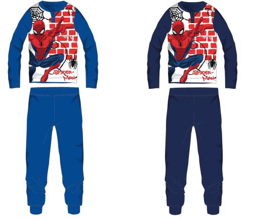 Pókember jersey pamut pizsama - sötétkék - 98