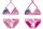 Stitch kétrészes fürdőruha kislányoknak - bikini háromszög felsőrésszel - pink - 116