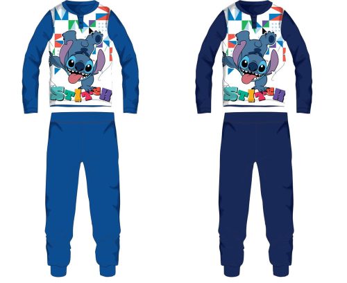 Disney Stitch jersey pamut pizsama - sötétkék - 110
