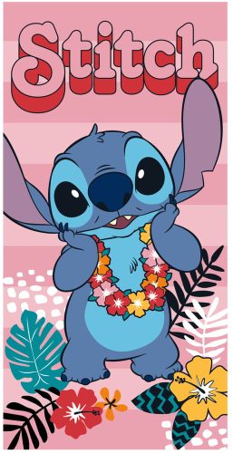 Disney Stitch Ohana Means Family Eco Friendly gyorsan száradó strandtörölköző - 70x140 cm