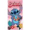 Disney Stitch Ohana Means Family Eco Friendly gyorsan száradó strandtörölköző - 70x140 cm