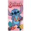 Disney Stitch Ohana Means Family Eco Friendly gyorsan száradó strandtörölköző - 70x140 cm