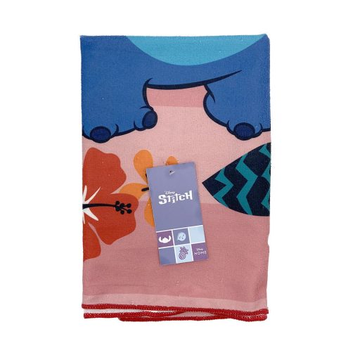 Disney Stitch Ohana Means Family Eco Friendly gyorsan száradó strandtörölköző - 70x140 cm