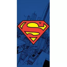   Superman gyerek strandtörölköző - 100% pamut - 70x140 cm - sötétkék